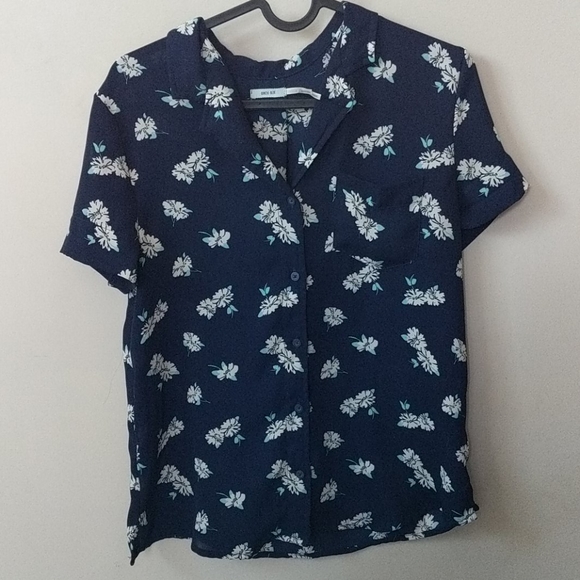 UO Kimchi Blue Floral Relaxed Blouse - Picture 1 of 7